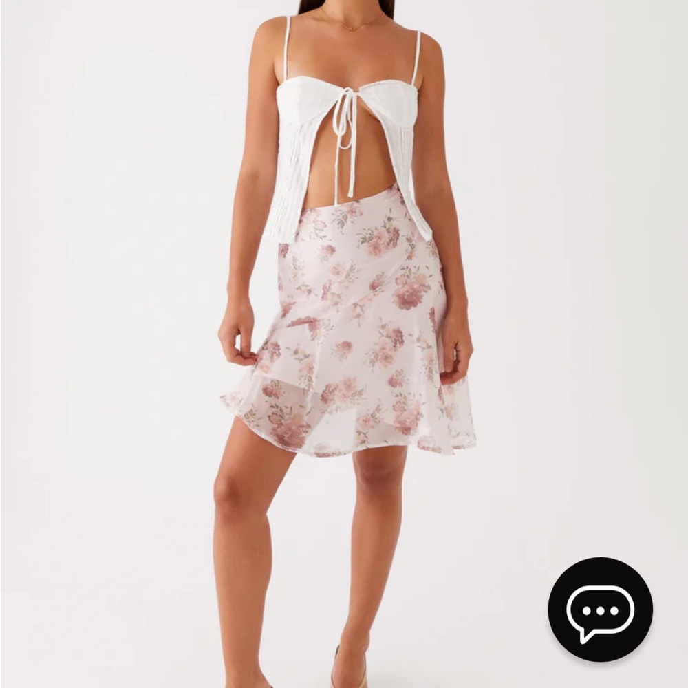 Pepper mayo French dream midi skirt